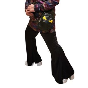 White Patent Leather Platform Lace Up Oxford‎ Chunky Heel Shoes Mens 10.5